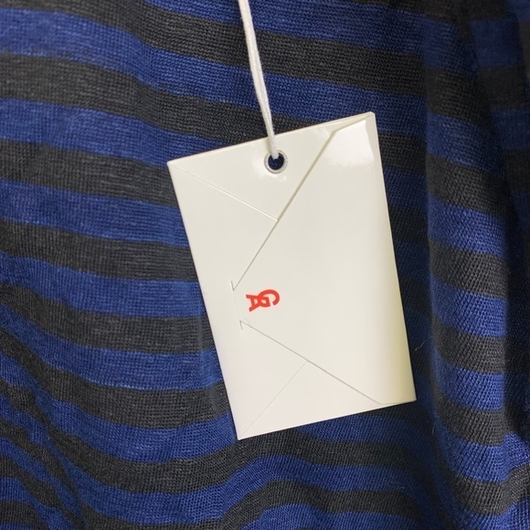 Good American Stripe Linen Crew Neck Top - Picture 5 of 9